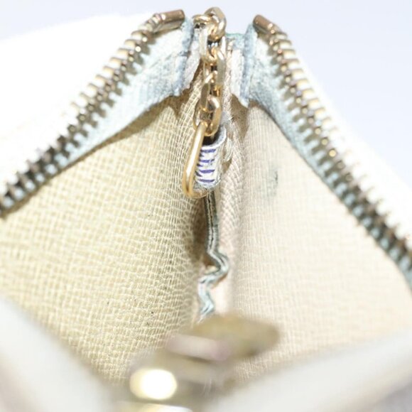 LOUIS VUITTON Damier Azur Pochette Cles Coin Purse N62659 LV Auth ki5525 - Picture 14 of 15